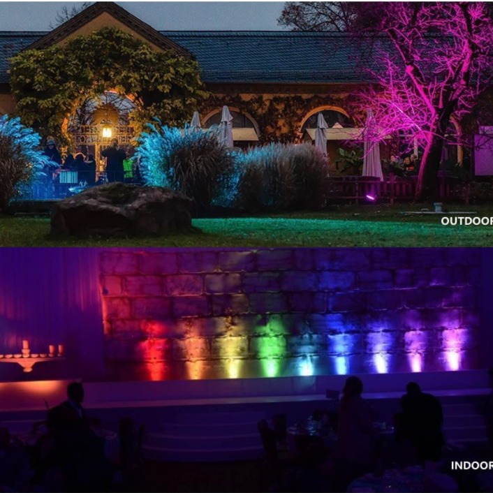 Luces empotradas en el suelo 6w9w12wRGBW, luces de inserción en el suelo, luces para paisajismo, iluminación RGB para árboles, focos, luces para césped. image 4
