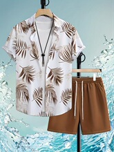C 40077 Men's 3D Print Shirt Set �������r�����b �W���羳