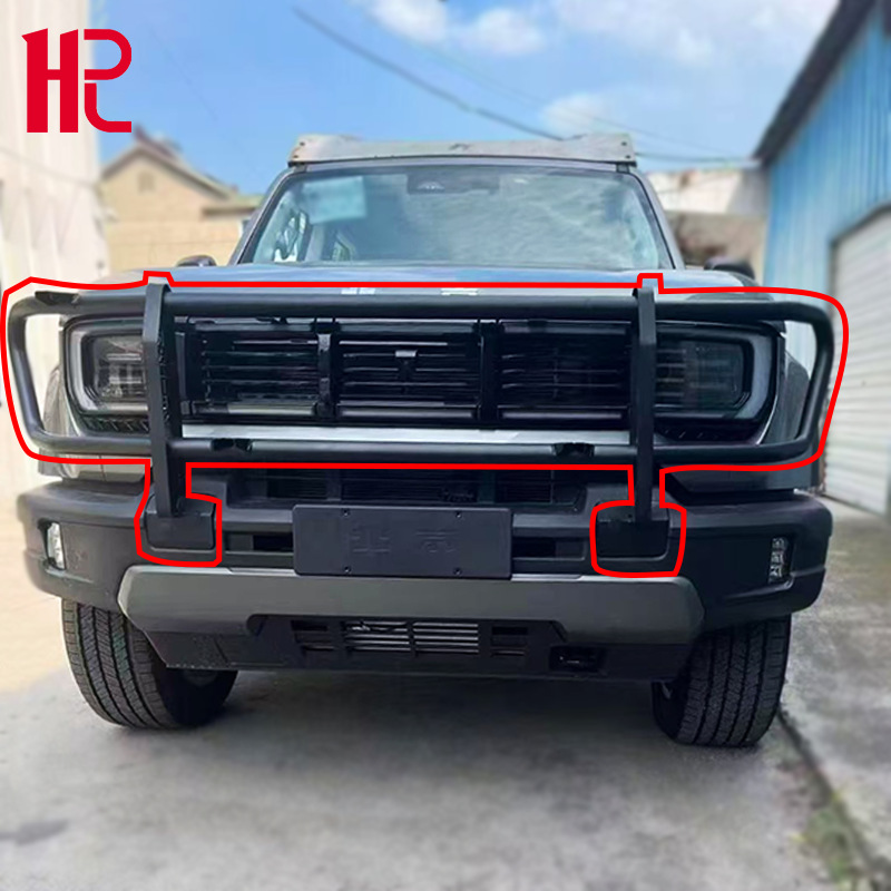 适用于bj40大牛栏杠保险杠前杠防撞梁越野防护杠锰钢竞技杠外饰件