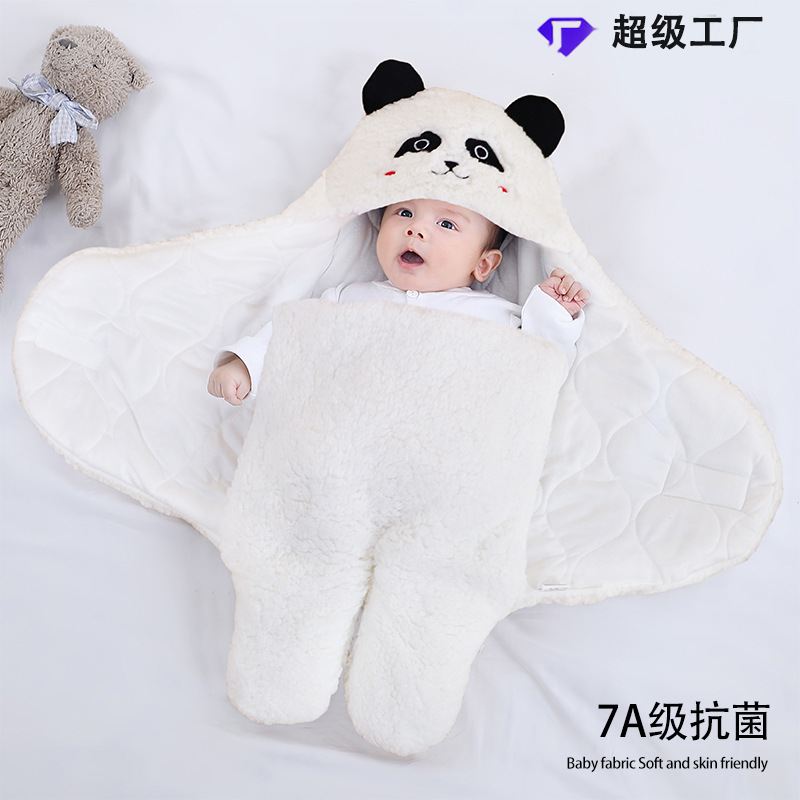 Spring and Autumn Baby Cusheet Winter Newborn Swaddling Supplies Newborn Baby Bag Cusheet Thickened Sleeping Bag