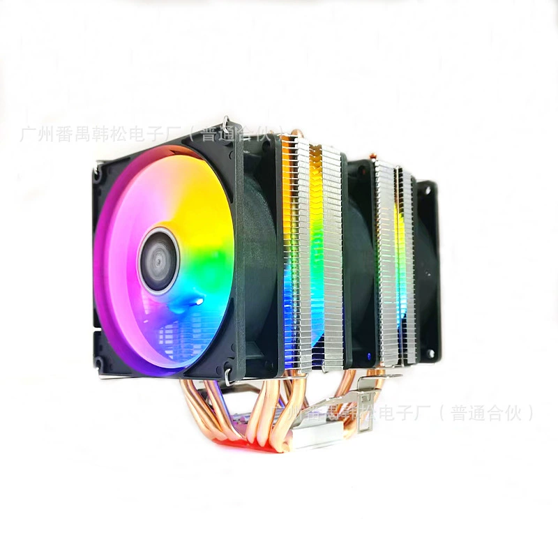 КПД радиатор 6 медных труб ульт quiet вентилятор 1155AMD2011 курица таблица-тип компьютерного вентилятора