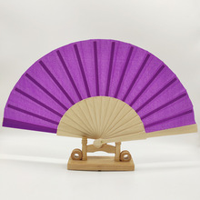 素面16方木制折扇仿西班牙木扇纯色木头扇子批发商务礼品木质实木