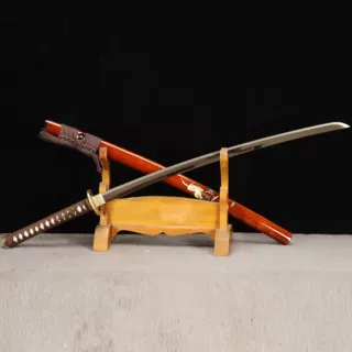龙泉市刀剑一体手工镜面日式指挥打刀Katana防身冷兵器宝剑未开刃
