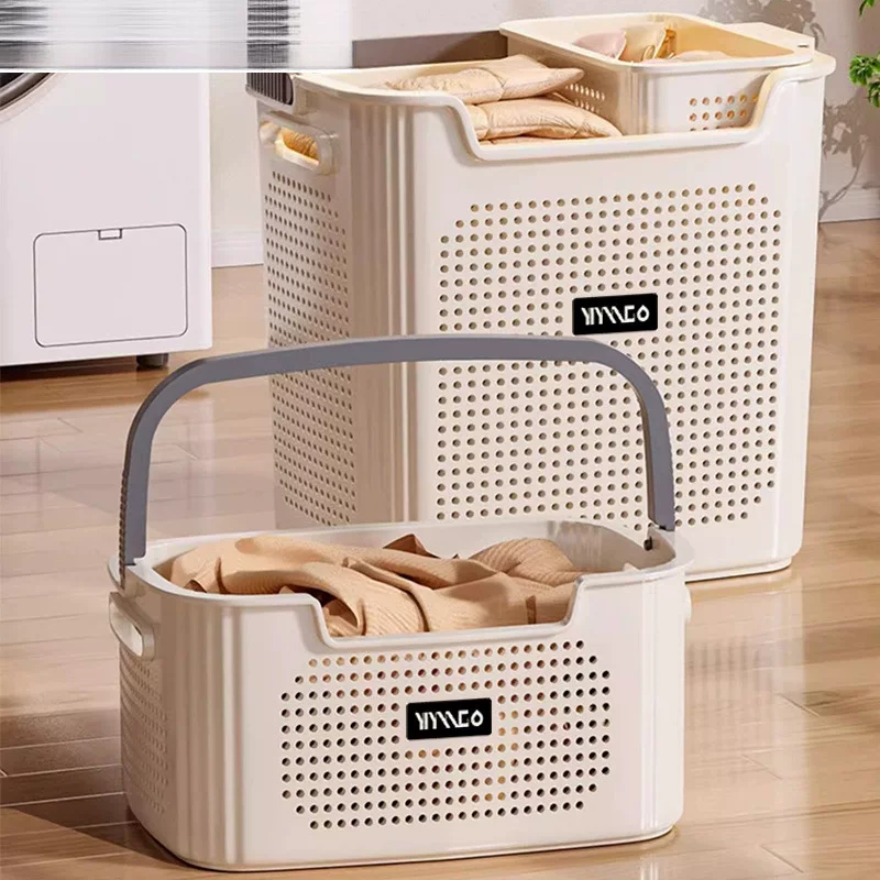 Laundry basket, foldable storage basket for bath