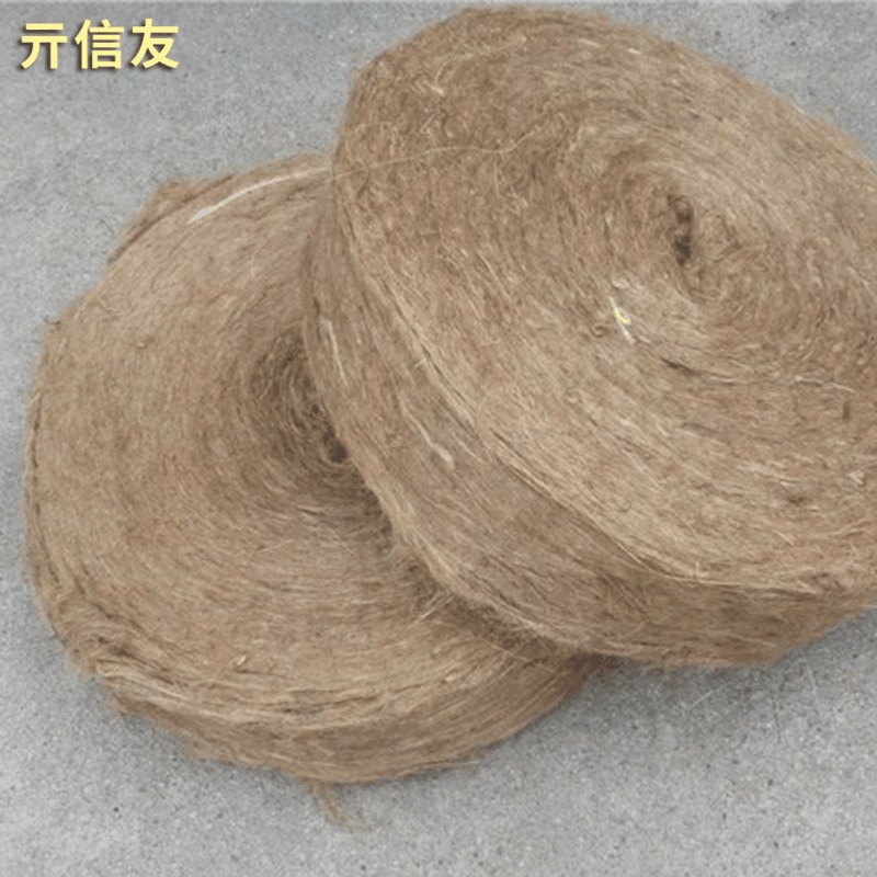 深棕色麻絮麻丝 管道防水堵漏麻丝黄麻卷 工程伸缩缝用粗黄麻丝-阿里巴巴
