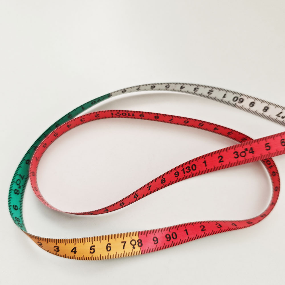 En stock IMC cinta métrica saludable circunferencia de la cintura regla automática encogimiento regalo redondo grande cinta de cuero medida Regla suave regla saludable tres circunferencia regla
