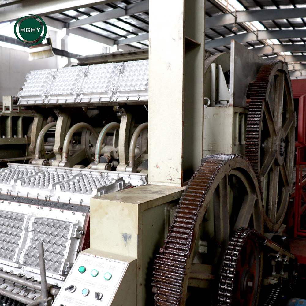 一次性价格托盘机牛油果托纸浆成型机制作蛋箱纸蛋托盘产品机