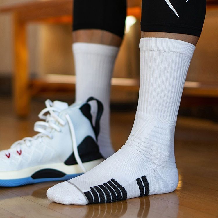 Player-Level Professional Practical American Basketball Socks Men's High-Top Training Sports Socks Breathable Towel Bottom Long Tube Adult Player-Level Professional Practical American Basketball Socks Men's High-Top Training Sports Socks Breathable Towel Bottom Long Tube Adult