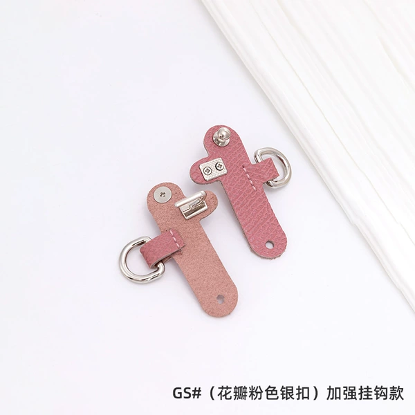 (Petal pink silver buckle) Two enhanced hook models