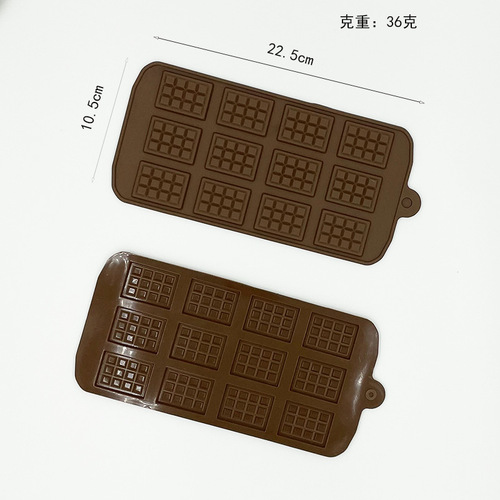 Cross-border best-selling food-grade silicone chocolate molds cake baking molds heat-resistant DIY cookie molds batch
