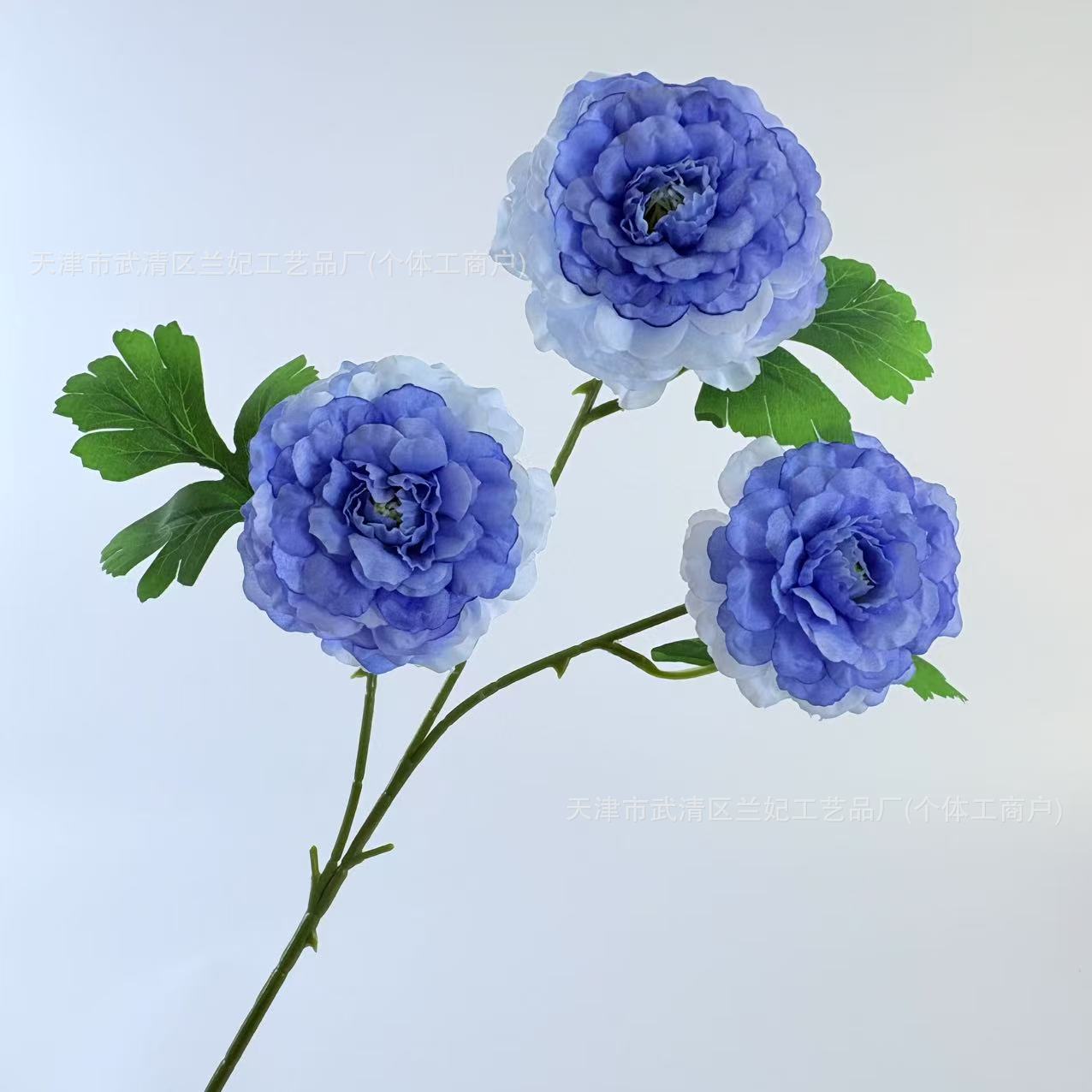 3 flores de seda de peonía flores falsas flores de boda decoración flor adornamiento de la sala de estar props de disparo al por mayor flores de peonía