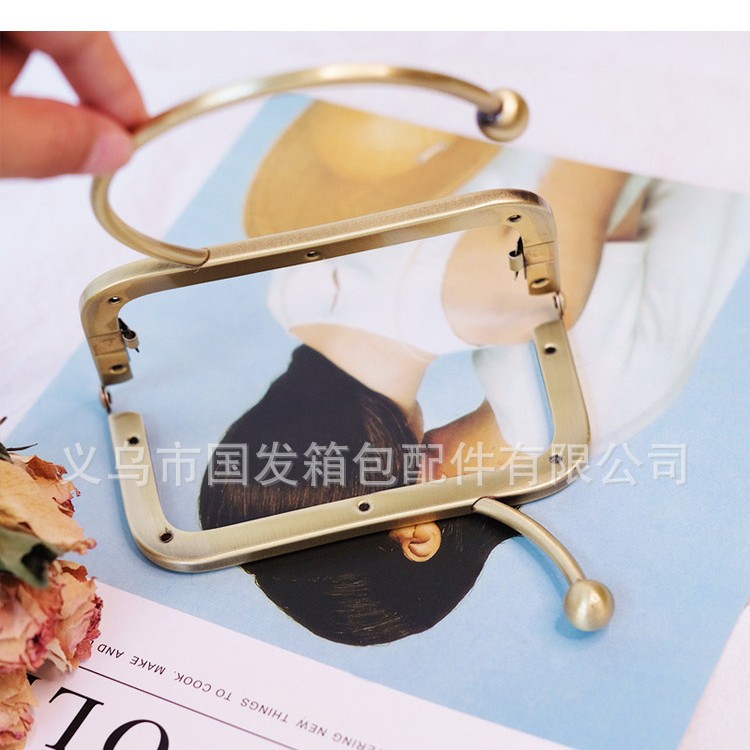 Agujero de tornillo 12.5cm cintura cóncava brillante pulsera en forma de O oro brazalete creativo mano