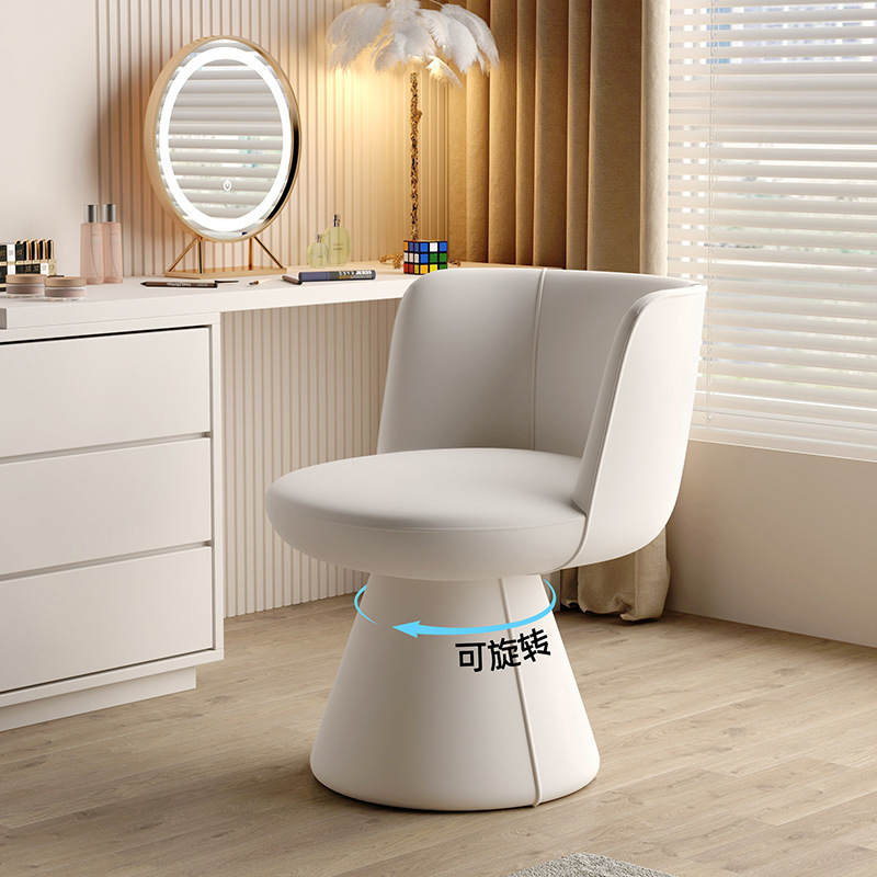 [회전 가능] 단일 의자 (흰색)