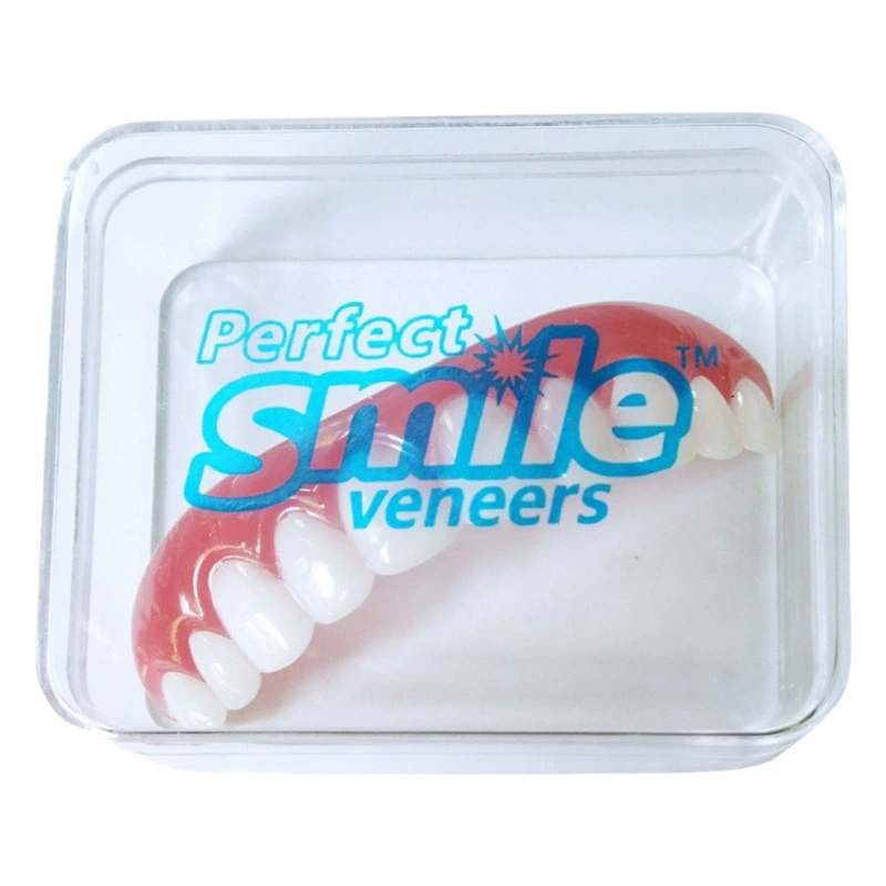 Трансграничные наклейки для искусственных протезов, сценические временные красивые улыбки, пластиковый набор для отбеливания зубов вверх и вниз