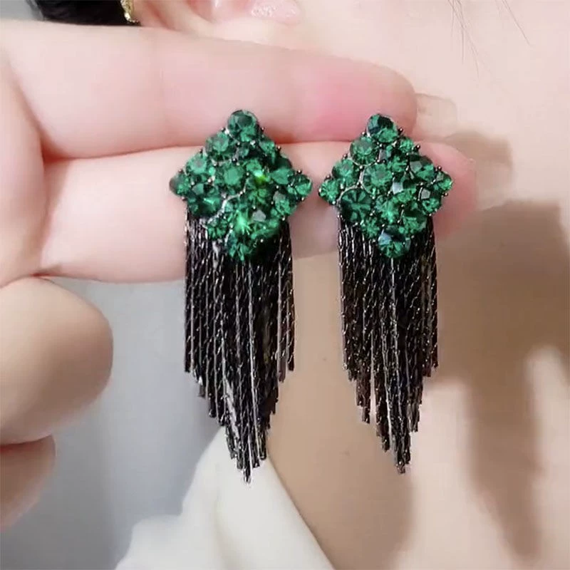 Серьги, модная серебряная игла, бохо стиль, стиль высокого качества, серебро образец 925, стиль легкой роскоши