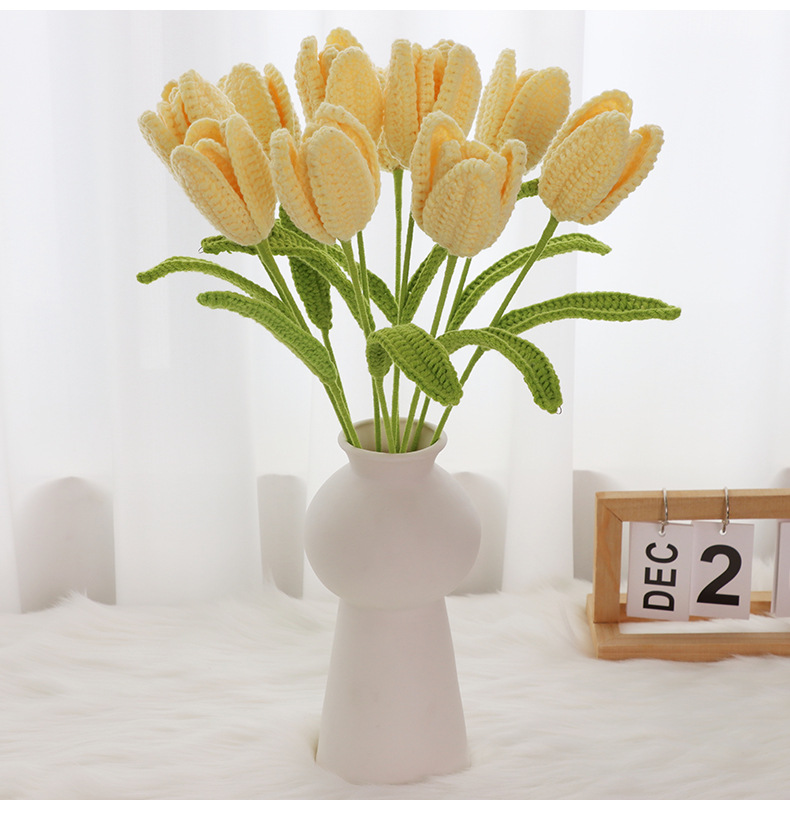 Sweet Style Sweet Flower Yarn Iron  Artificial Flowers