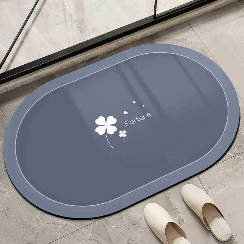 Moderno simple alfombra de barro de diatomeas color sólido absorción de agua alfombra de suelo de secado rápido inodoro antideslizante fácil de cuidar alfombra de pies