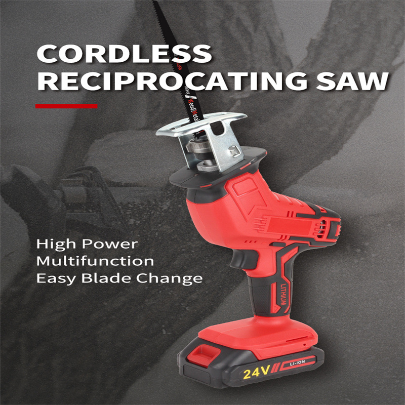 厂家直供充电式往复锯家用电锯手小型锂电马刀锯电动工具往复锯