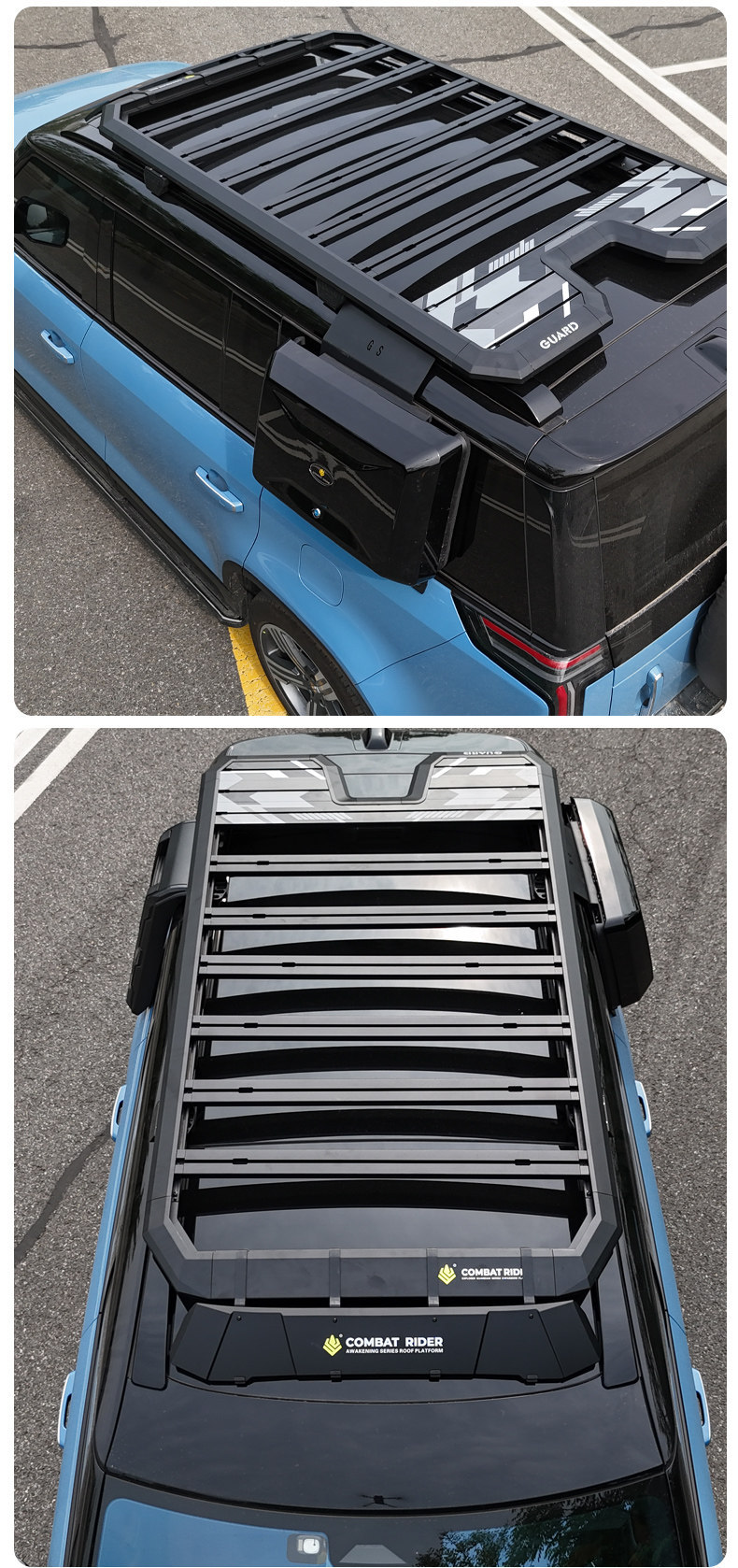 Suitable for Jishi 01 Outdoor Camping Vehicle Roof Expansion Explorer Roof Rack Canopy Side Tent Ladder