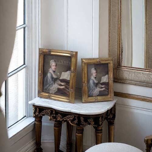 Jianyi Wholesale European and American Cross-border Resin Picture Frames Retro Oil Cloth Flower Heart Picture Frames Stage Hanging Wall Scene Decorations 