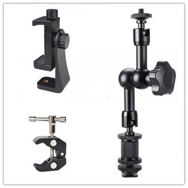 7 -inch+large crab claw clip+horizontal and vertical mobile phone clip