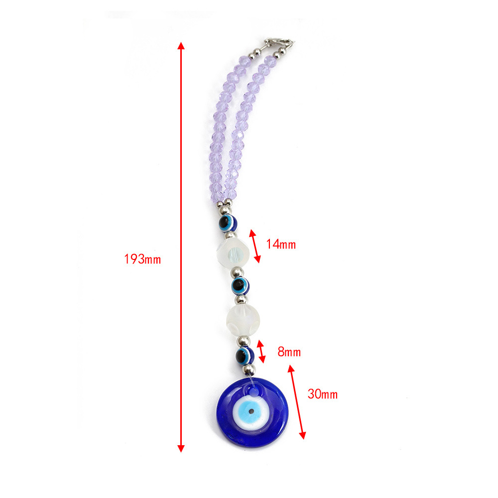 Daily Occasion 1 Piece Tortoise Devil'S Eye Car Keychain Beaded Unisex Fashion Keychain