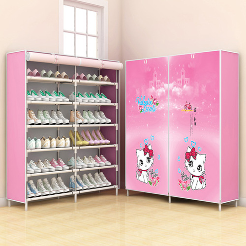 Simple shoe rack multi-layer combination shoe shelf dustproof home shoe rack multi-layer small shoe rack dormitory minimalist storage small shoe rack