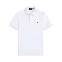 Summer New Embroidered Pony Logo Polo Shirt Rl Short-Sleeved Men's T-Shirt Casual Simple Lapel Pure Color Trendy