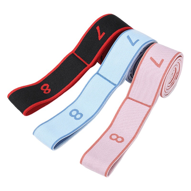 Dance training tension band stretch band children's segmented digital resistance band adult yoga stretch band