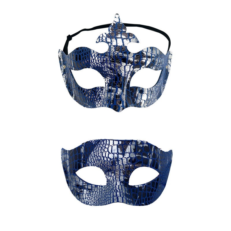 Ventas transfronterizas de moda de serpiente de cocodrilo flecha combinación máscara de mitad de cara Halloween máscara de mitad de cara