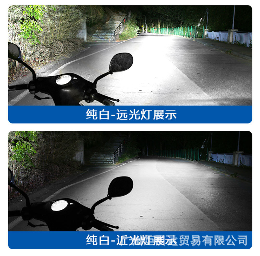 New T19 Motorcycle LED Spotlight P15D BA20D H4 Motorcycle Headlight Lens Headlamp Spotlight