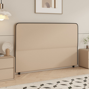 * J single bedside solid wood soft bag technology cloth backrest modern simple double backrest board 2025 new bedside single