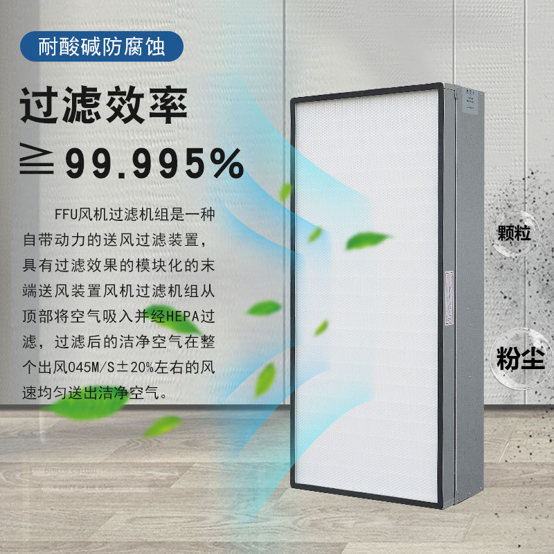 Ffu Air Purifier Industrial High-Efficiency Filter Dust-Free Workshop Class 100 Clean Air Supply Vent Dust Removal Unit