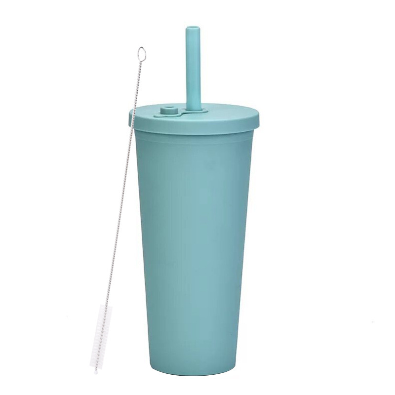 2025 新しいクロスボーダー二層プラスチック大穴ストローカップ透明パールミルクティーカップボバストローカップカスタマイズ|undefined