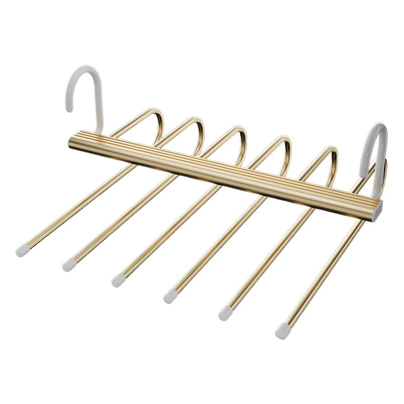 Фабрика прямых продаж Многофункциональная нержавеющая сталь волшебный складной брюки рамка многослойный хранения телескопический складной вешалка толстый