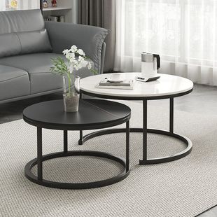 Coffee Table Living Room Household Round Table Small Simple Modern Light Luxury Sofa Side Table Side Table Corner Table Coffee Table Table Balcony