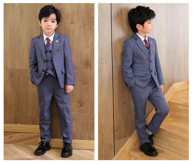 Elegant Solid Color Polyester Boys Clothing Sets display picture 1