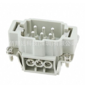HDC-HE-006-M T2040062101 SIBAS西霸士TE泰科 6芯螺钉压接 公芯