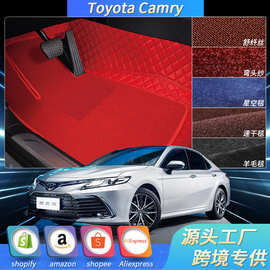 跨境北美热销2018-2024 Toyota Camry专用汽车脚垫半包围平面脚垫