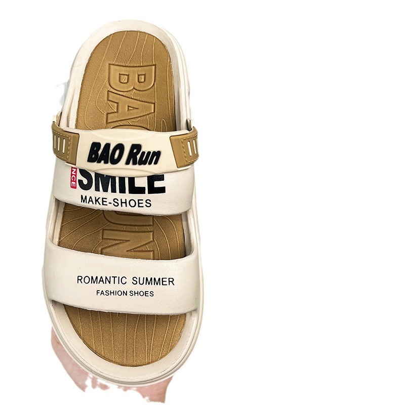 Zapatillas de tamaño grande transfronterizo para hombres de verano, zapatillas de playa huecas antideslizantes para conducir