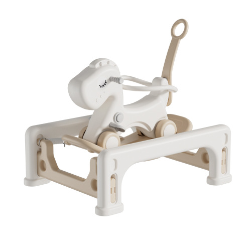 Feelbaby Children's Rocking Horse Baby Rocking Horse, 2-in-1 Birthday Gift for Infants, Anti-Fall Small Wooden Horse