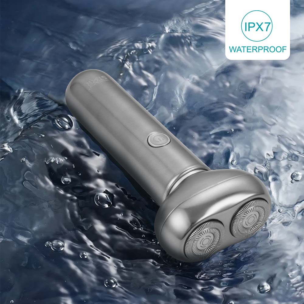 WinningStar Cross-border Type-C para hombre recargable de larga duración para el hogar portátil de doble cabezal eléctrico afeitadora