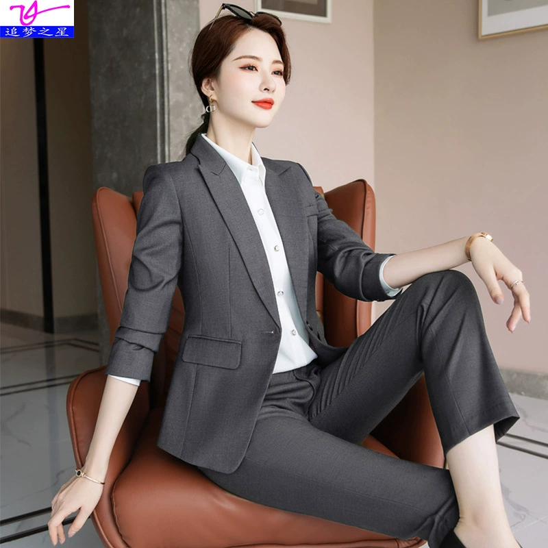 Комплект, модный классический пиджак-suit для офиса для работы, коллекция 2021 года, осень, корейский стиль