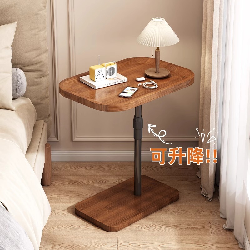 Simple Lifting Small Side Table Movable Bedside Table Living Room Sofa Lifting Computer Desk Bedroom Rotatable Bedside Table