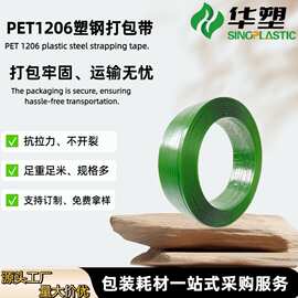 打包带pet塑钢跨境欧盟ppwr绿色工业重型手动机用热熔捆扎包装带