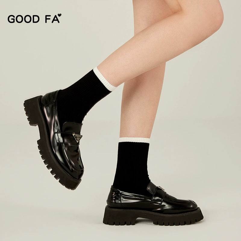 Demi-season three dimensional classic keep warm knee socks, increased thickness, mid-length