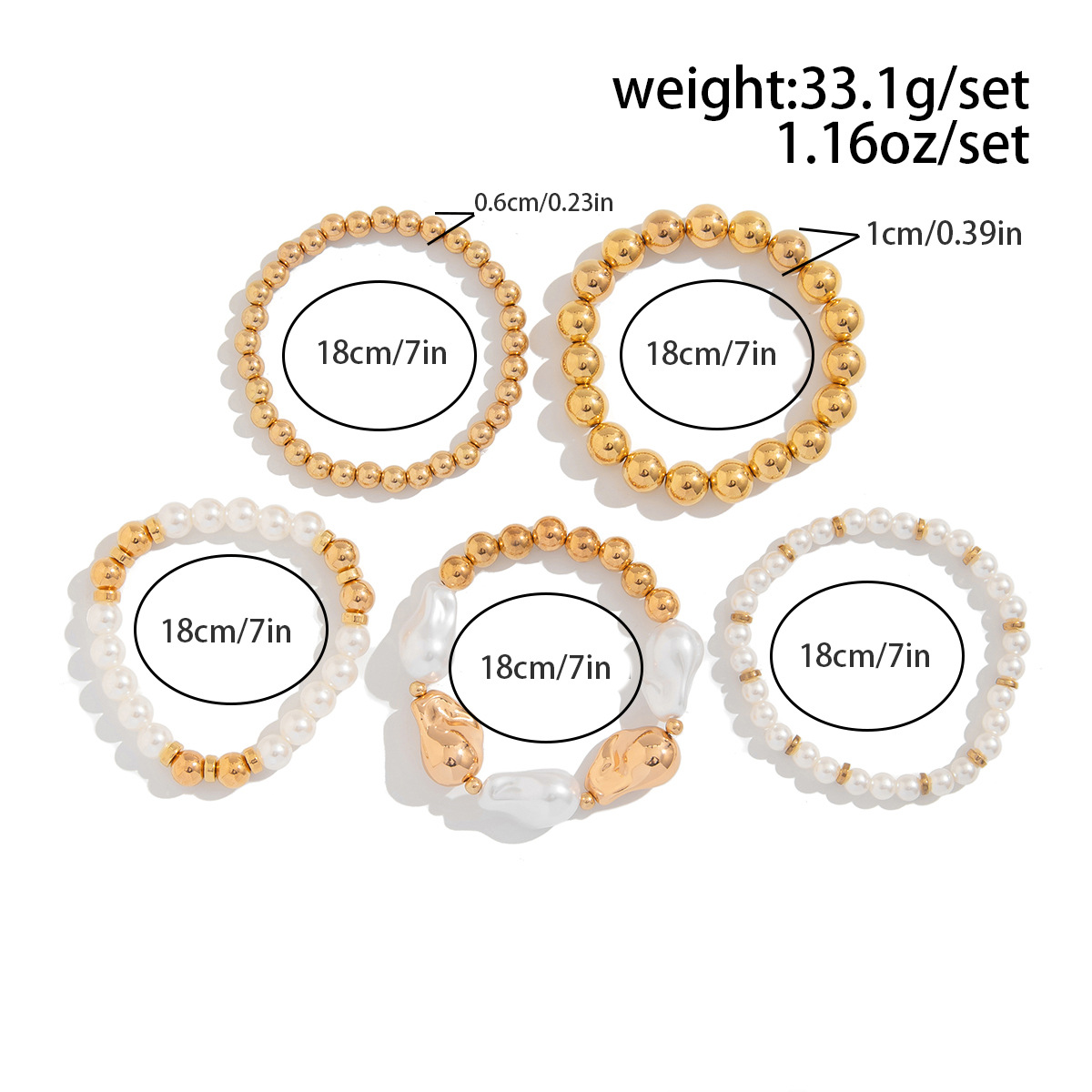 17g Weight CCB Pendant Material Bracelets Classification CCB, Imitation Pearl Chain Material Beaded Chain Chain Type 1 Set Quantity Banquet, Travel Occasion CCB, Imitation Pearl Material Heart Shape Pattern Women's Gender Plating Design Vintage Style Style Vintage Style Heart Shape CCB Imitation Pearl Beaded Chain Beaded Bracelets Wholesale 16
