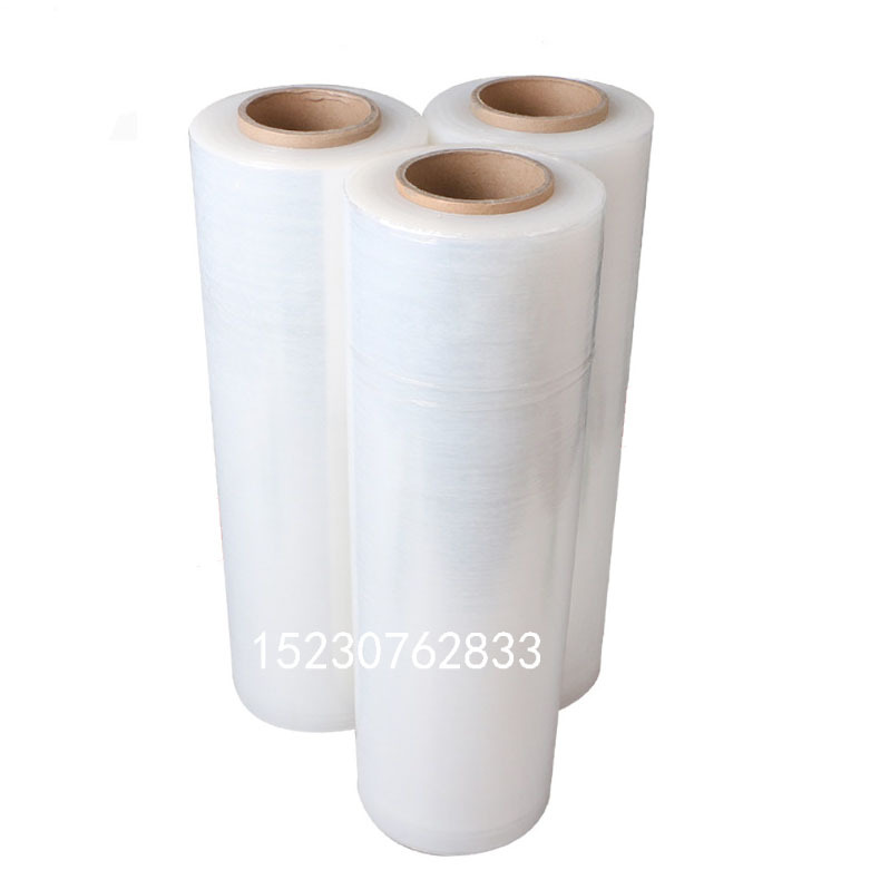 pe膜缠绕膜透明打包膜包装保护膜拉伸膜工业用批发薄膜大卷膜整箱
