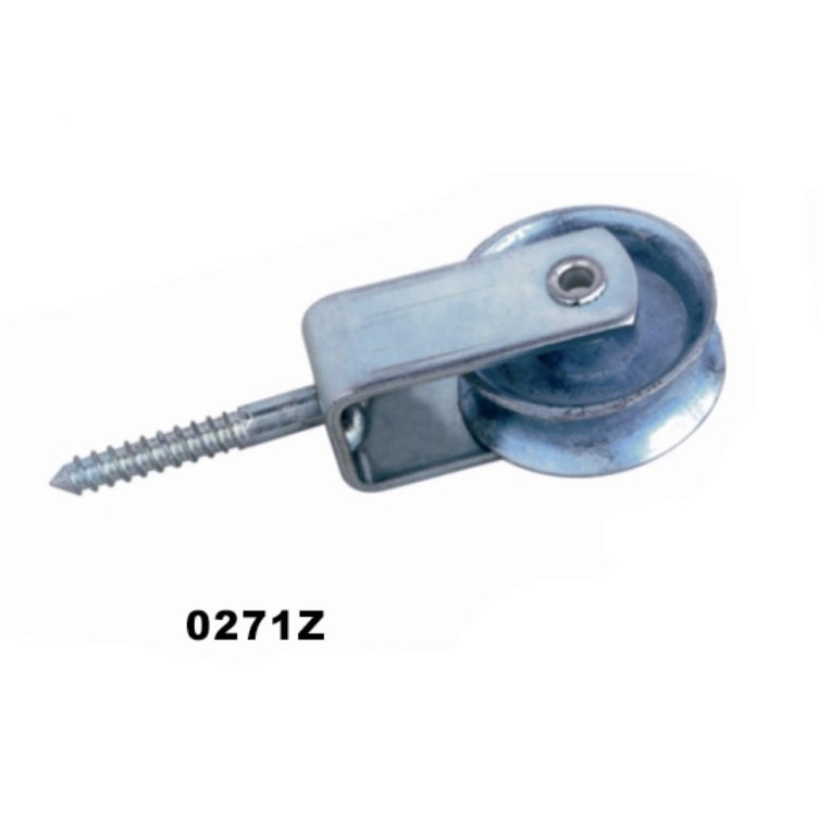 厂家供应  滑轮铁滑轮镀锌尼龙滑轮带钉滑轮锌合金滑轮