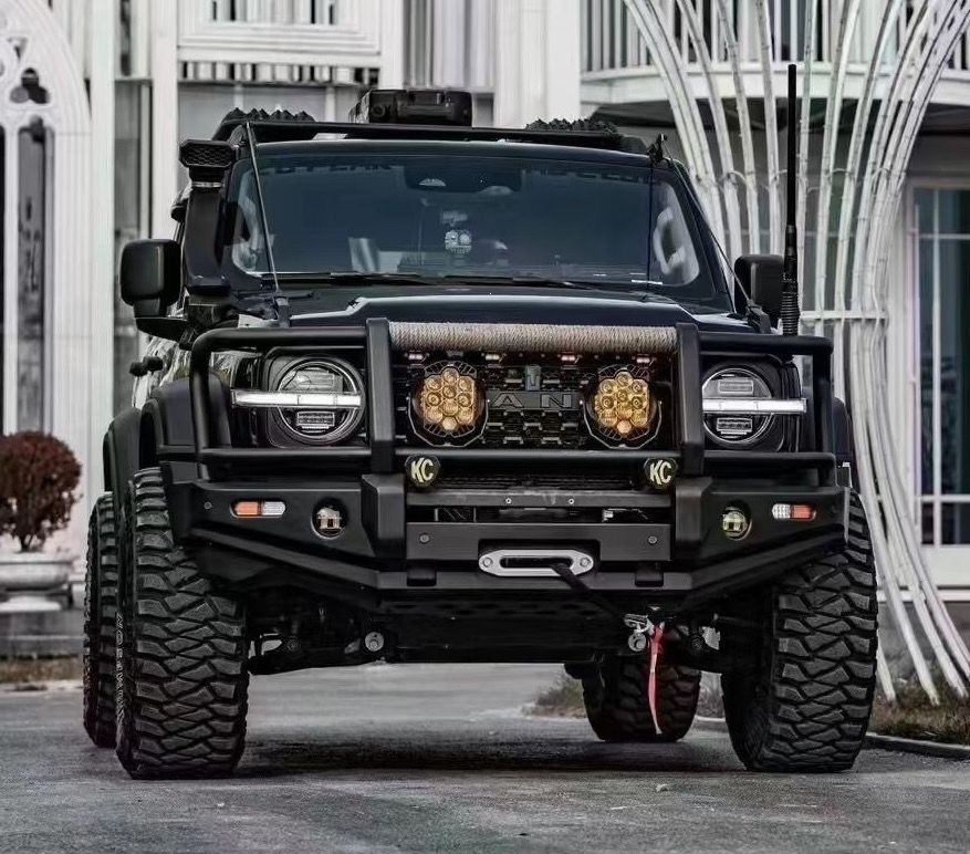 Tank 300 Australian-style front bumper, aluminum alloy racing modification, manganese steel bar, front bumper winch, non-destructive installation